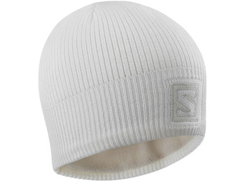 Salomon Logo Beanie Cap White