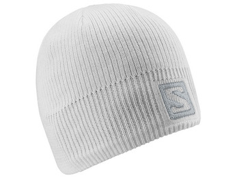 Salomon Logo Beanie Cap White