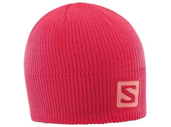 Salomon Hat Beanie Coral Logo
