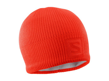 Salomon logo gorro tomate vermelho