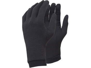 Luva Trekmates Silk Liner preta