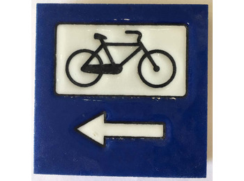 Ímã cerâmico Bicicleta e flecha MyL 5X5 cm