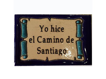 Ímã de cerâmica que fiz o Camino 5x7,5 cm