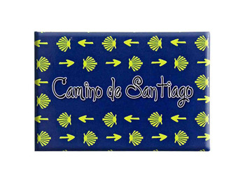 Ímã de placa Shell e Arrow Caminho de Santiago