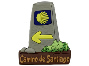 Ímã de borracha Mojón Camino de Santiago