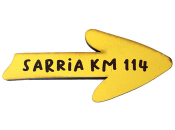 Flecha Magnética de Madeira Sarria Km 114