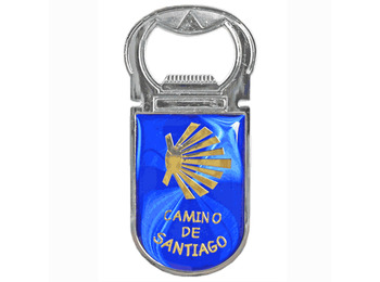 Ímã de metal com abridor Star Camino de Santiago