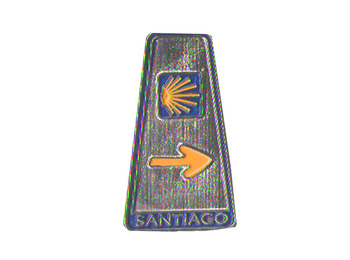 Ímã de metal Mojón Camino de Santiago