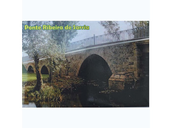 Ponte da Ribeira Sarria Ímã 8 x 5,4 cm