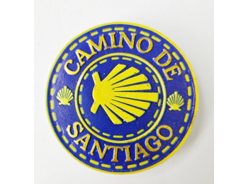 Imán Resina Estrela Redondo Caminho De Santiago MyL