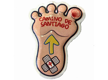 Pé de resina magnética Camino de Santiago