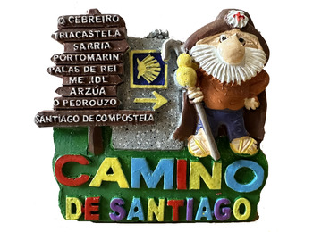 Ímã de resina Cidades Caminho de Santiago