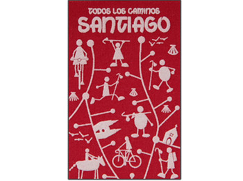 Ímã têxtil Todos os Caminhos de Santiago