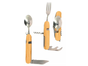 Conjunto de talheres de madeira Elementerre Cando