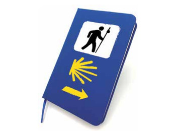 Caderno de sinal triplo Camino de Santiago
