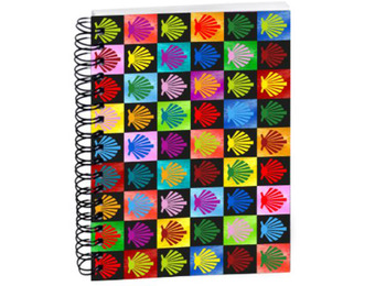 Caderno de Conchas Coloridas