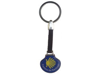 Chaveiro de couro amarelo Star Road Drop