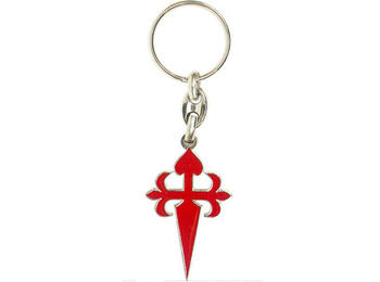 Chaveiro de Metal Cruz de Santiago