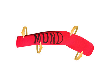 Mund Semicompressive Cuffs Vermelho