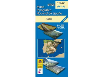 Mapa de Samos 124-IV IGN 1:25.000