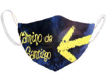 Máscara lavável aprovada Flecha Camino de Santiago