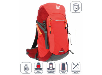 Mochila Elementerre Talca 40 Vermelha