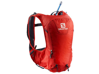 Conjunto de mochila vermelha Salomon Adv Skin Pro 10