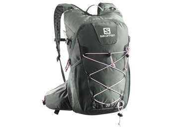 Salomon Evasion 20 mochila cinza / rosa
