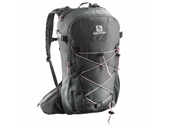 Salomon Evasion 25 mochila cinza / rosa