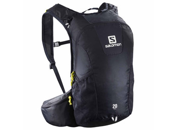 Salomon Trail 20 mochila preta / limão