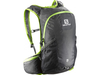 Salomon Trail 20 mochila cinza / limão
