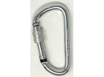 Mosquetão Highlander 7,5 cm. com fecho de rosca cinza