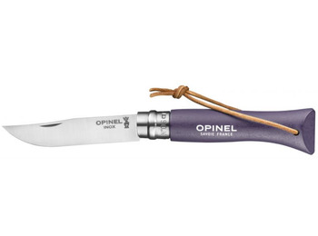Canivete da cor Opinel n.6 com tira roxa