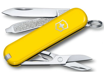 Canivete de bolso Victorinox Classic SD 7 usa amarelo