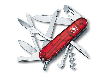 Canivete Victorinox Huntsman 15 usos 91 mm Rojo translúcido