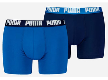 Pacote com 2 Boxers Puma Azul Marinho/Azul