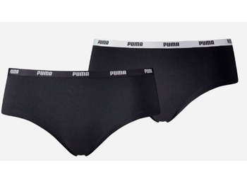 Pack 2 cuecas Puma Hipsters Preto