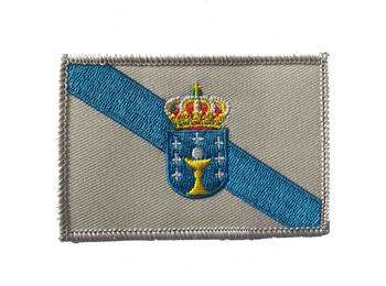 Grande emblema bordado da bandeira da Galiza