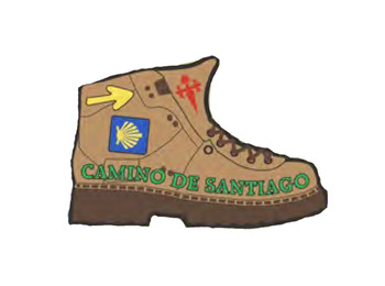 Patch bordado Bota Camino de Santiago