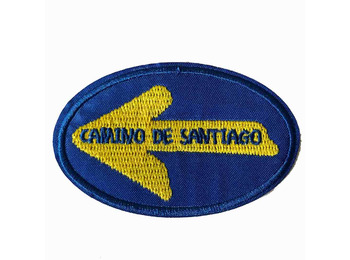 Patch bordado Arrow Camino de Santiago oval