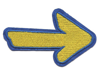 Patch bordado de seta pequena