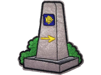 Patch bordado Mojón Camino de Santiago