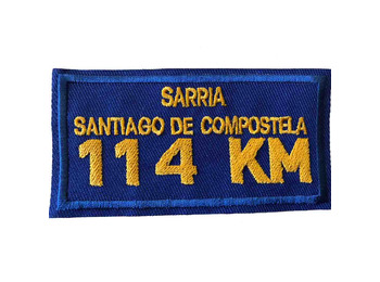 Patch bordado Sarria-Santiago 114 KM