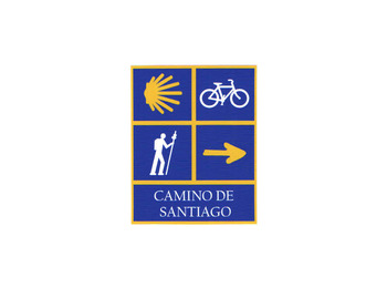 Adesivo 4 Símbolos Camino de Santiago 6x7,5