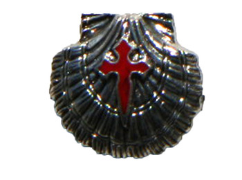 Pin Shell com Cruz de Santiago