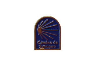 Pin de estrela de metal do Caminho de Santiago