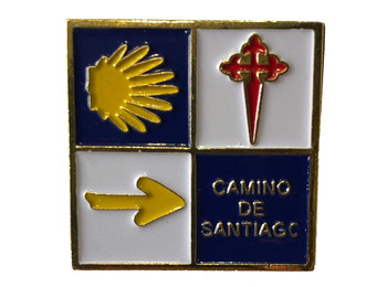 Pin Arrow, Cross and Star Camino de Santiago