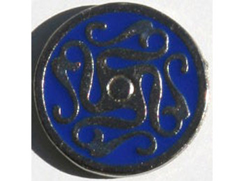 Pino de labirinto de metal azul celta