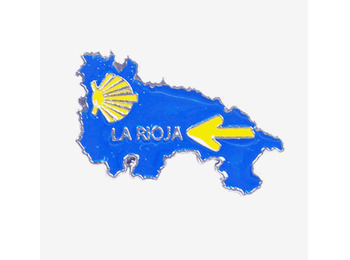 Mapa de pinos de metal La Rioja