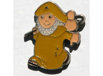Pin de metal amarelo peregrino
